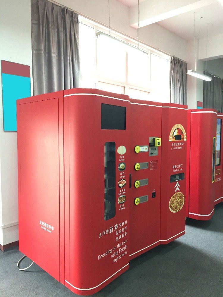 selective cold and frozen food combo vending machine italian pizza automate maker commercial pizza making machine for business