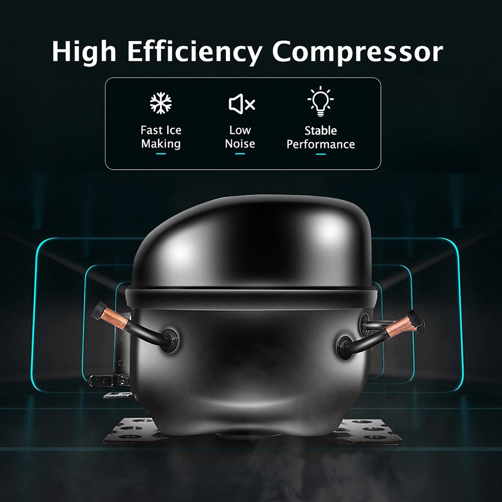 Professional Tabletop Ice Making Machine 12KG Mini Ice Maker Machine Countertop Self-Cleaning Function Home Party ETL CE CB