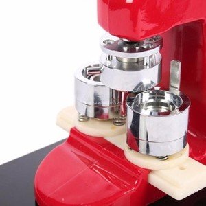 GED Plastic Badge Button Making Machinery Bottle Opener Automatic Metal Pin Badge Maker Machine