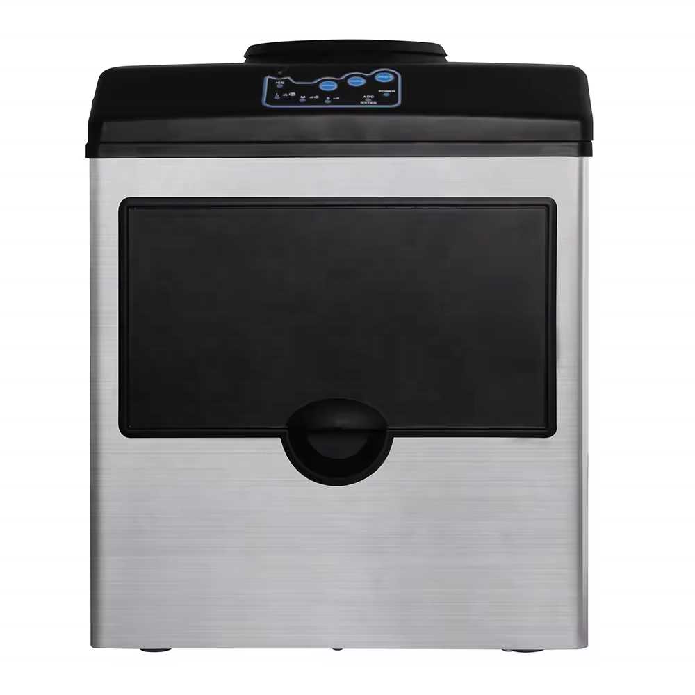 Top Selling Commercial Ice Maker Machine Countertop Steel Ice Cube Maker Self-Cleaning Ice Maker for Home Kitchen Party