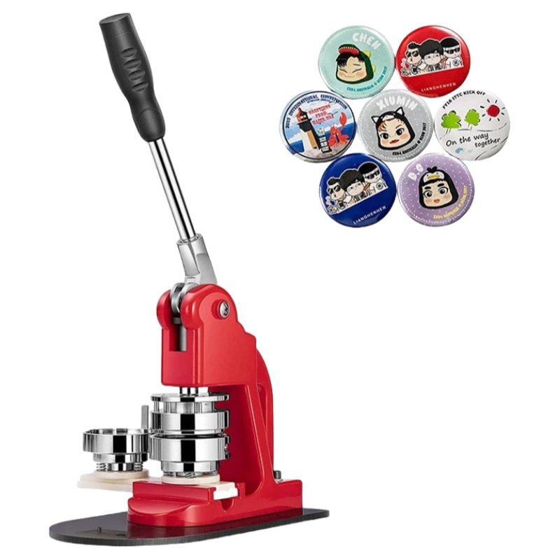 Automatic High Quality Diy Pin Badge Button Making Machine Pneumatic Badge Making Machine