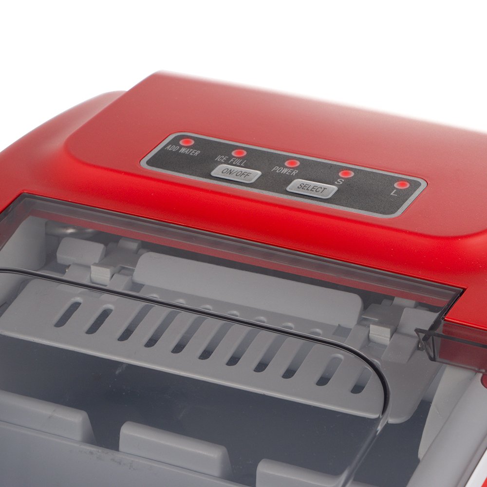 Automatic ice ball maker Red Ice Making Machine electric ice maker for Home Office