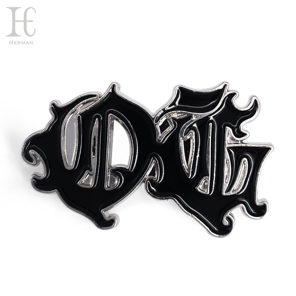 Manufacturer Custom metal enamel badge Company Name brand Magnet Badge Club logo Metal badge enamel pin