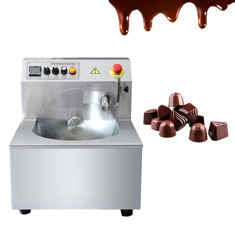 Professional small hobart counter-top multi-function household chocolate melting tempering pouring casting freeze conche machine