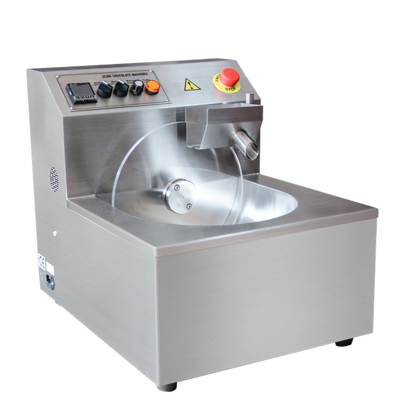 Professional small hobart counter-top multi-function household chocolate melting tempering pouring casting freeze conche machine