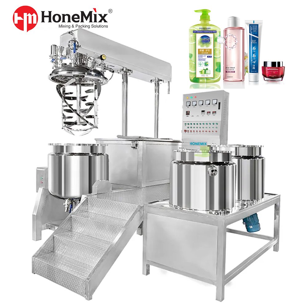 HoneMix Cosmetic 50L,100L, 150L,200L,500L, 1000L Making Machine Toothpaste Making Mixer Production Line Equipment