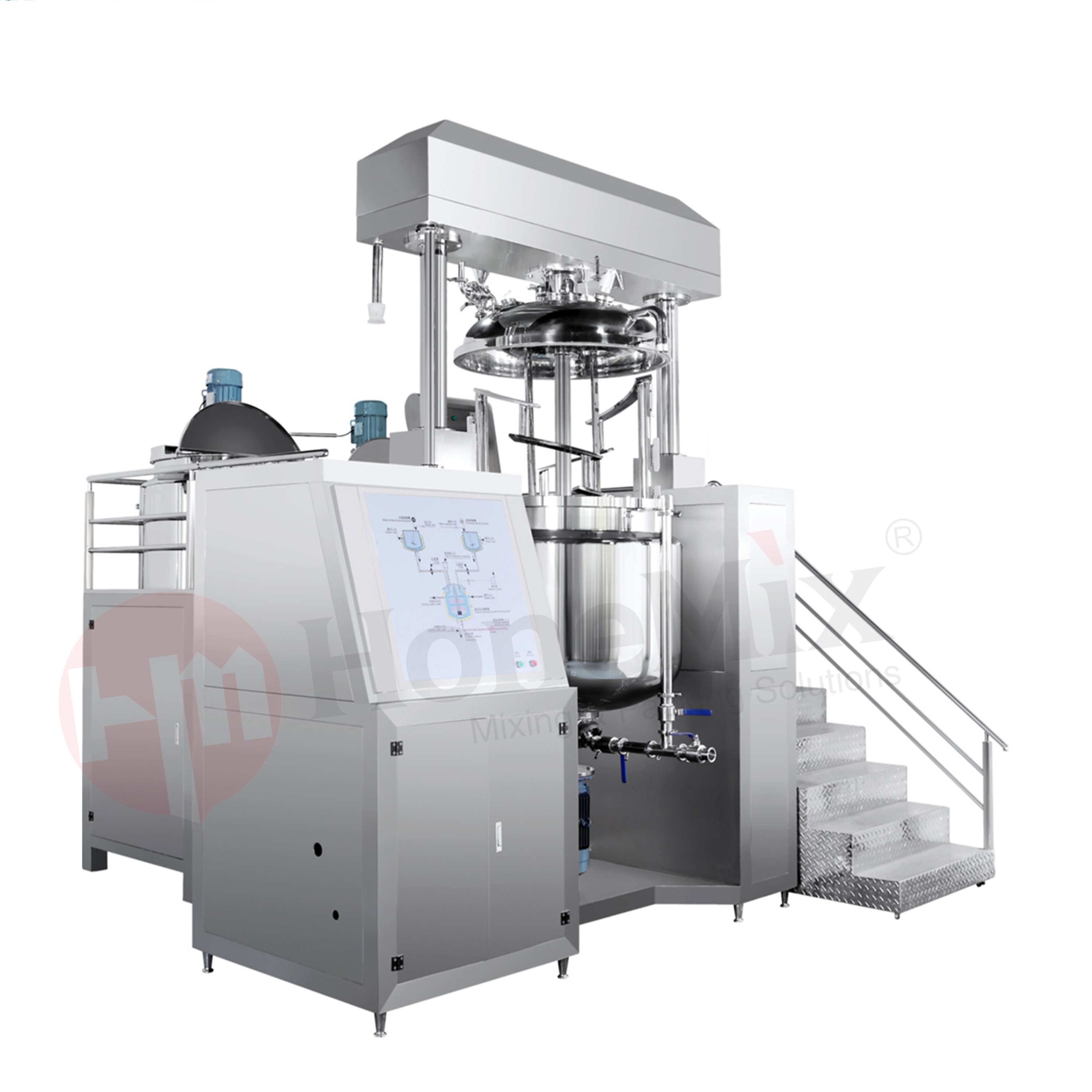 HoneMix Cosmetic 50L,100L, 150L,200L,500L, 1000L Making Machine Toothpaste Making Mixer Production Line Equipment