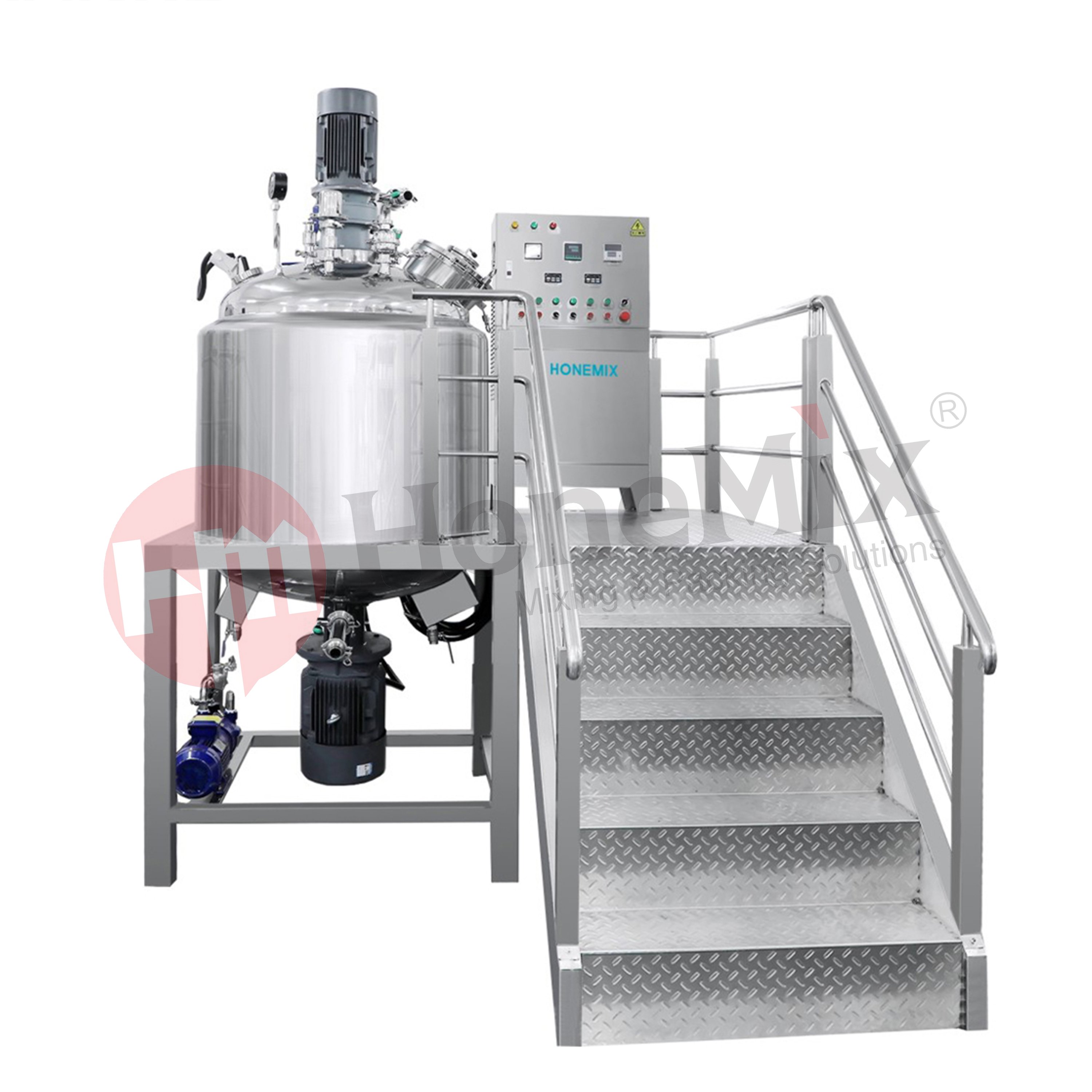HoneMix Cosmetic 50L,100L, 150L,200L,500L, 1000L Making Machine Toothpaste Making Mixer Production Line Equipment