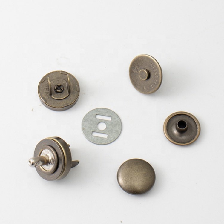 Industrial single-sided magnetic iron magnetic bag button round professional Neodymium magnet sewing PVC magnet clothes