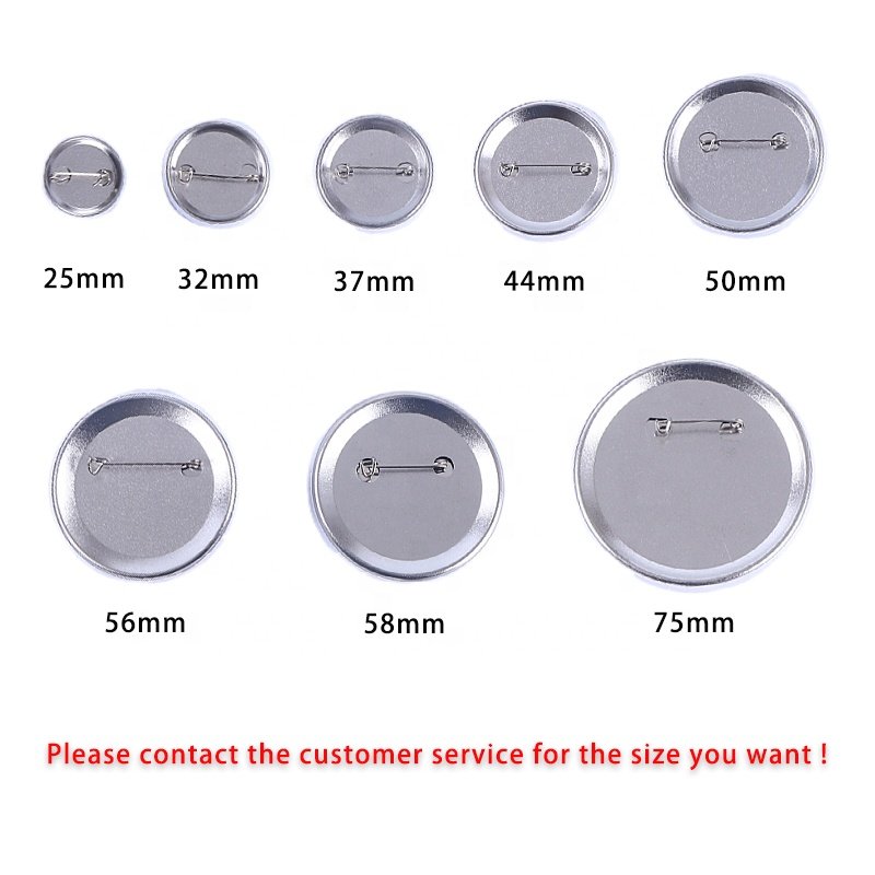 Best Price Rotary Metal Badge Making Machine with metal back button material 100 sets