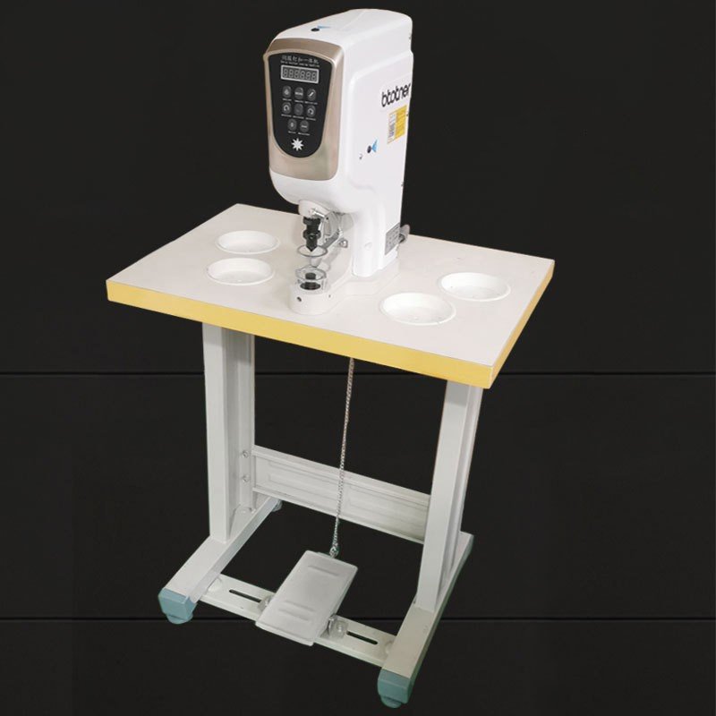 Factory directly sale low MOQ brother semi-automatic buckle hole machine for buttoning belt and bag