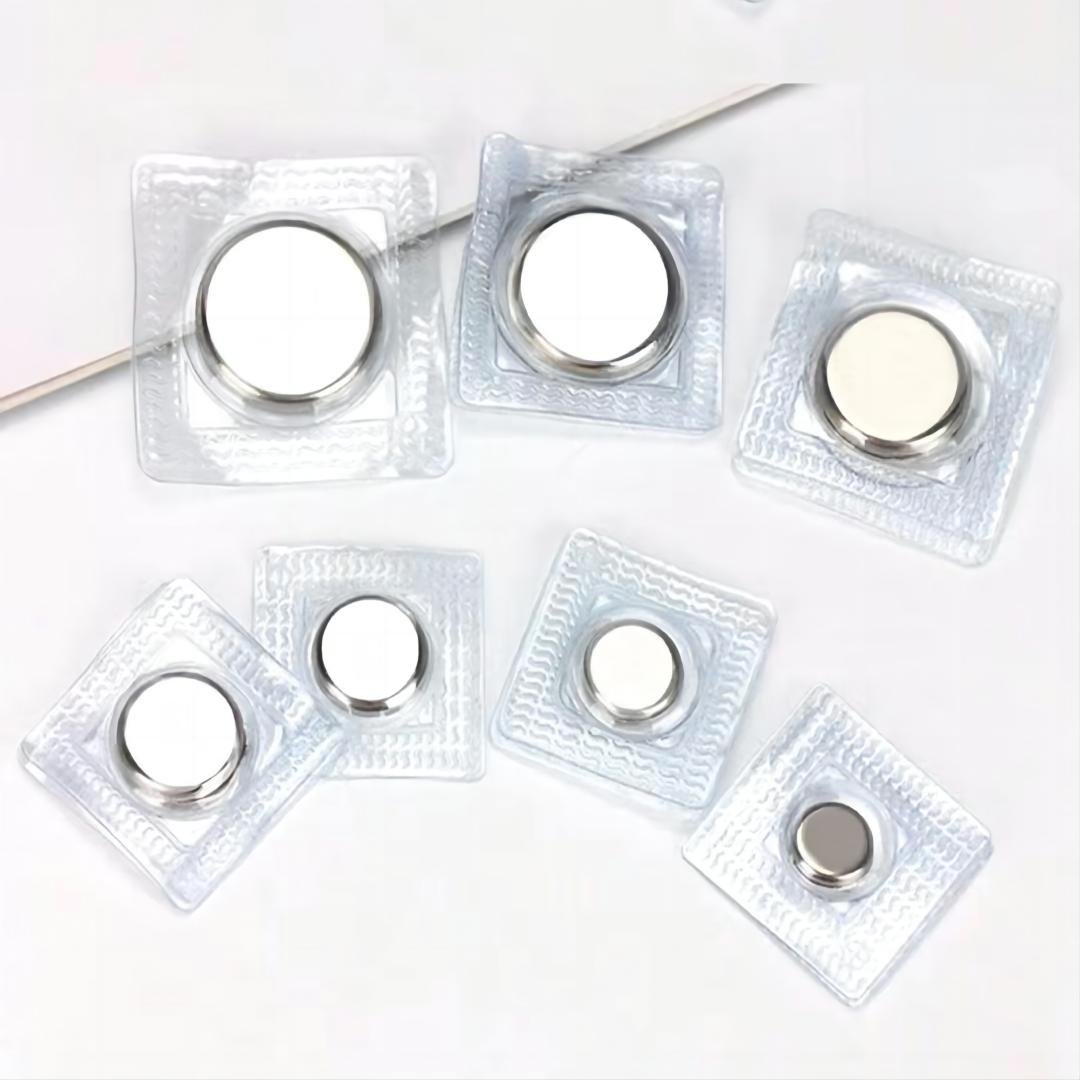 Waterproof Neodymium Magnets Invisible Sew Buttons Rubber/PVC Coating Permanent Magnetic Material Neodium/Neodymium Disc Pattern
