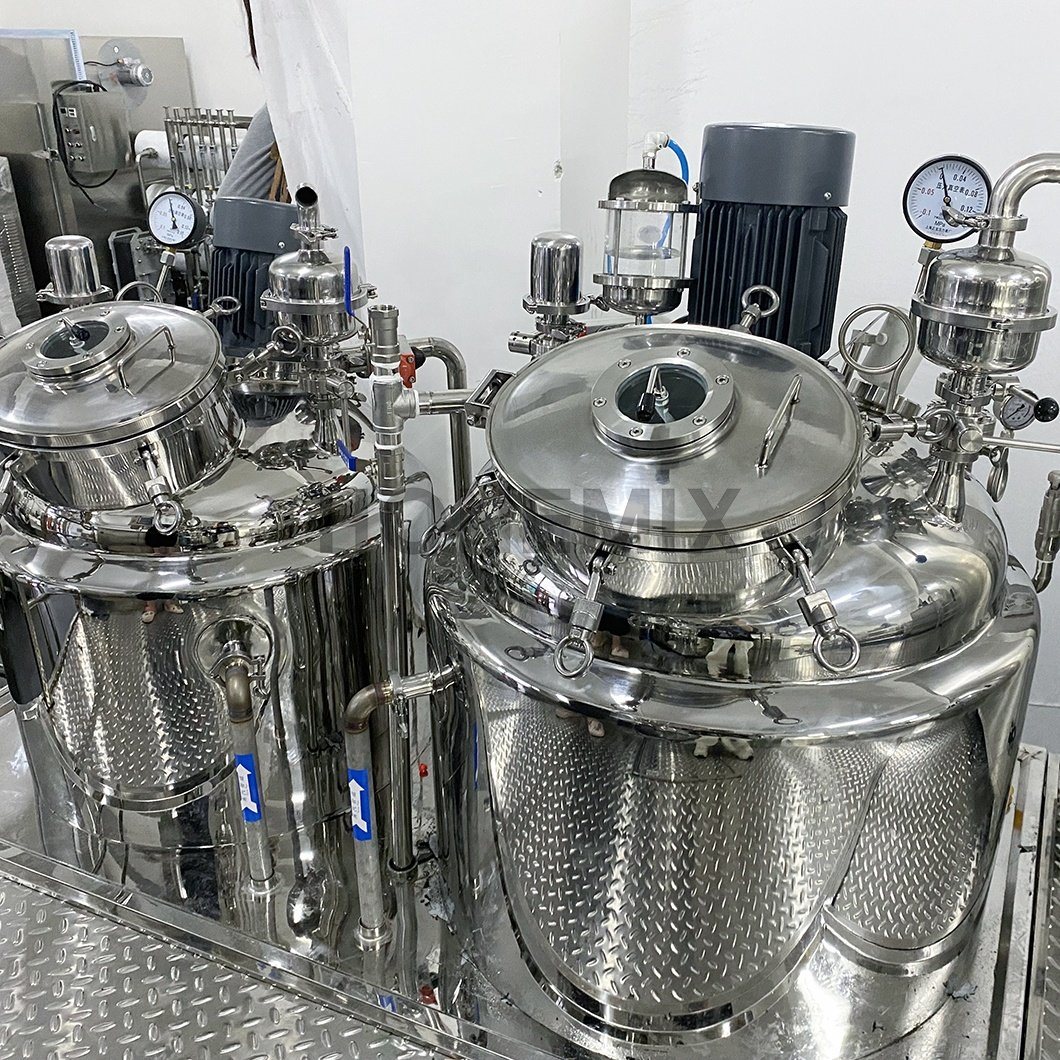 HONE Vacuum Emulsifier Bottom Snail Slime Mayonnaise Homogenizer Mixer Toothpaste Beauty Cream Cosmetics Mixer Making Machine