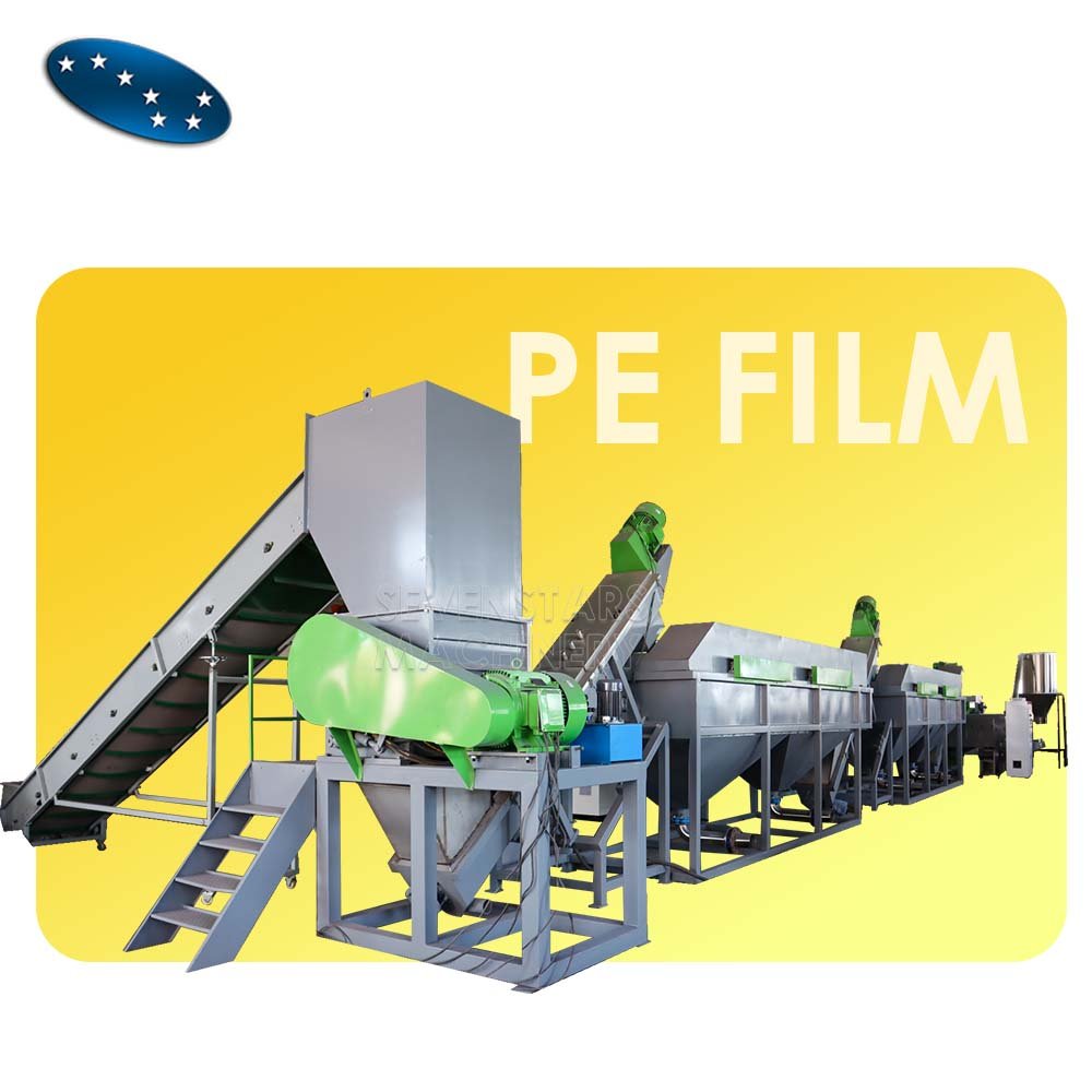 Sevenstars Recycling Machine PE Waste for PP PE Film Bags PE Recycling Machine Plastic Recycling Machine