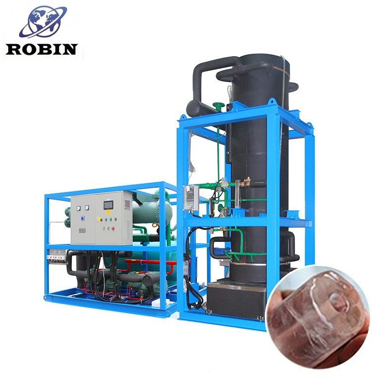 ice tube making machine 10 ton ice machines tube ice with Bitzer compressor
