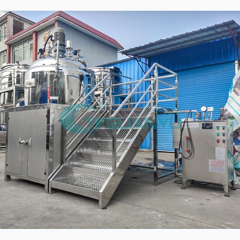 Guanyu 1000l Emulsifying Machine Mixing Tank Toothpaste Making Machine Vacuum Emulsifier Homogenizer Mixing Tank with Agitator
