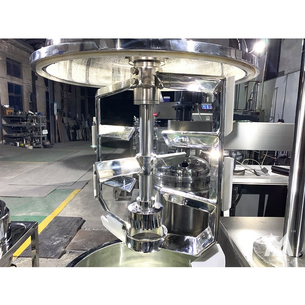High Shear Vacuum Emulsifying Mixer Homogenizing Mixing Body Lotion Face Cosmetic Cream Making Machine