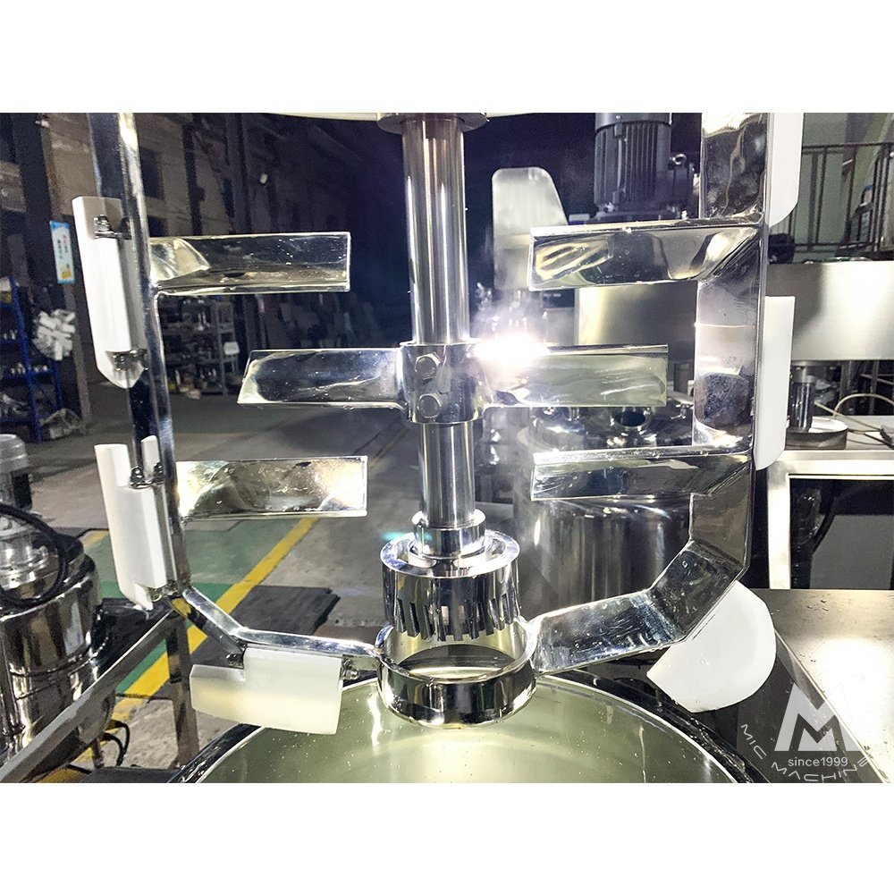 High Shear Vacuum Emulsifying Mixer Homogenizing Mixing Body Lotion Face Cosmetic Cream Making Machine