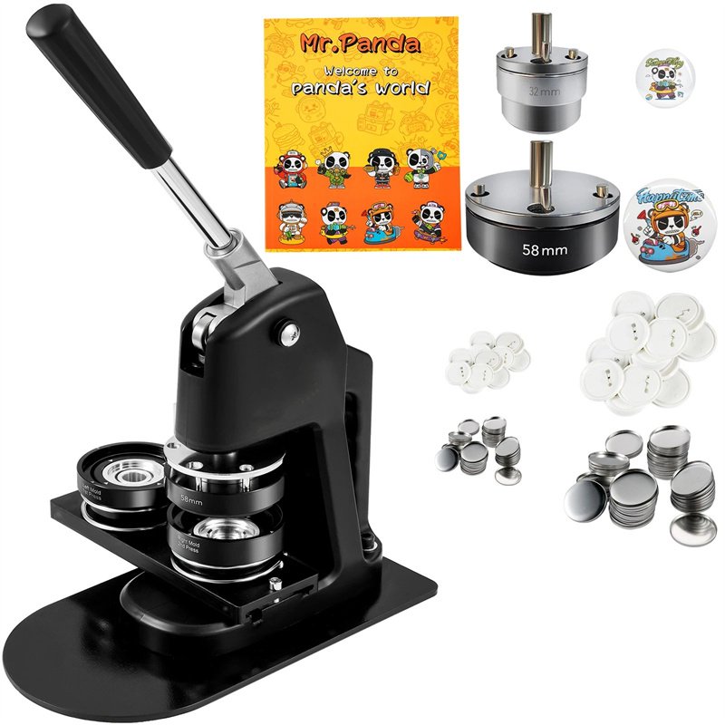 Easy Operating High Quality Materials Circle Manufacture High Efficiency Manual Durable Button Making Machine