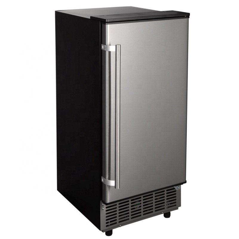 Automatic Stainless Steel Ice Cube Maker Machine 36KG Daily Cube Ice Making Machine for Restaurant and Bar