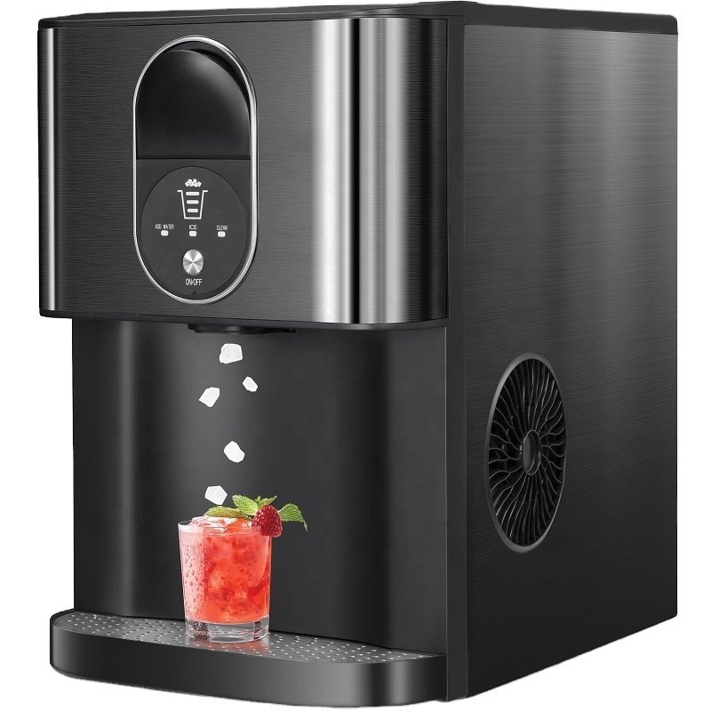 304 Stainless Steel Housing Nugget Ice Making 55 LBS Commercial Nugget Ice Maker Machine For Restaurant