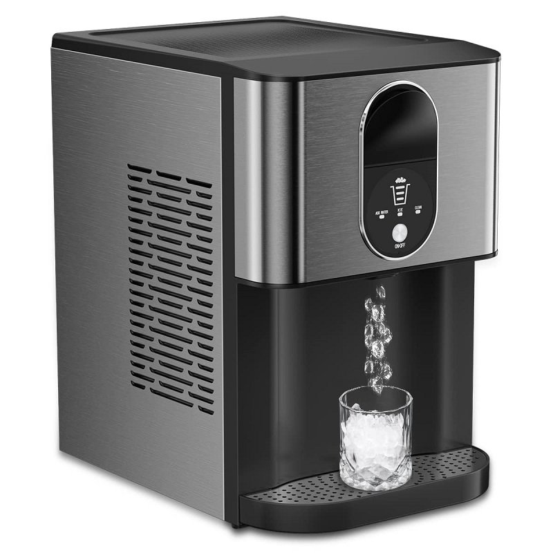 304 Stainless Steel Housing Nugget Ice Making 55 LBS Commercial Nugget Ice Maker Machine For Restaurant