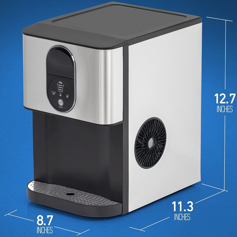 304 Stainless Steel Housing Nugget Ice Making 55 LBS Commercial Nugget Ice Maker Machine For Restaurant