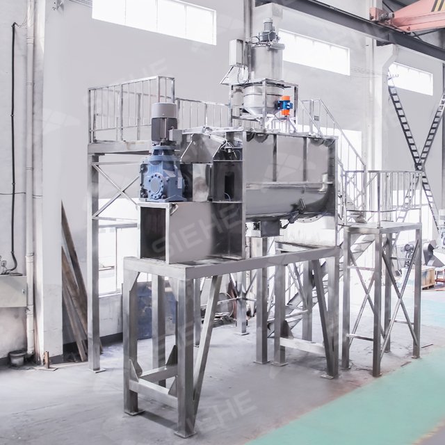 Vegetable Powder Production Line Full Automatic Online Powder Mixing System Production Line
