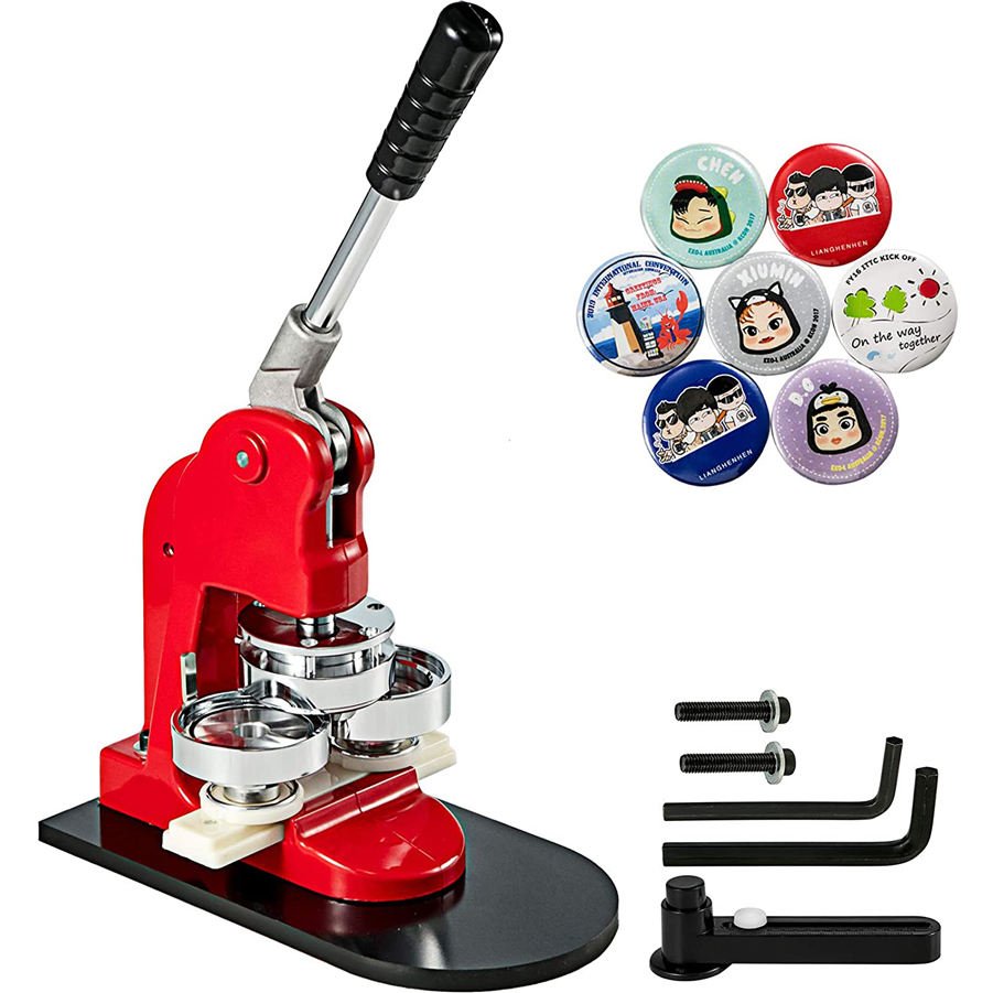 Automatic Diy Pin Badge Maker Button Making Machine Pneumatic Badge Making Machine Round Button Parts Button Maker Parts