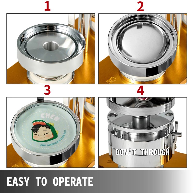 58mm button parts button maker parts top/bottom cover clip pin button parts for badge maker machine craft making mold kit