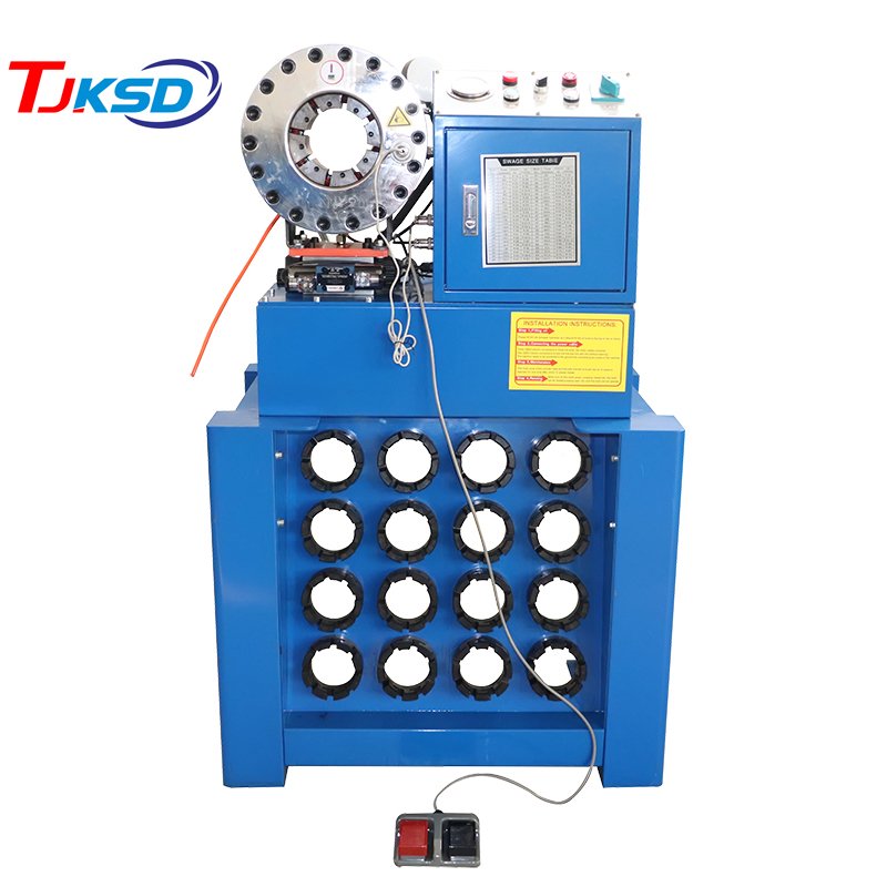Fin power style 1/4-2.5" 10-87mm CE oil hose press hydraulic pressing hose crimping machine