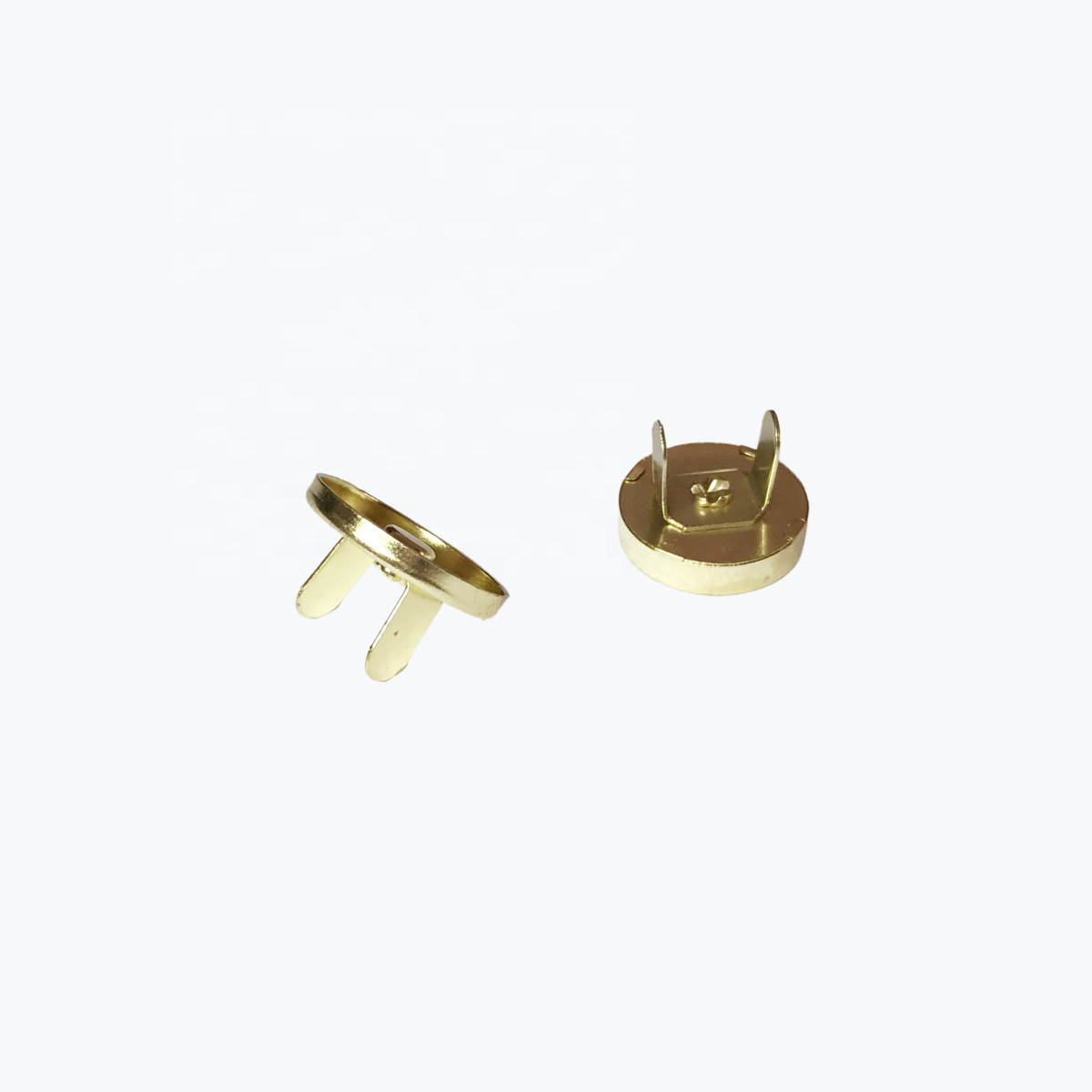 18mm Iron Rivet golden Magnetic button for handbag Plain Barrel Plating Metal snaps for purse and clothes