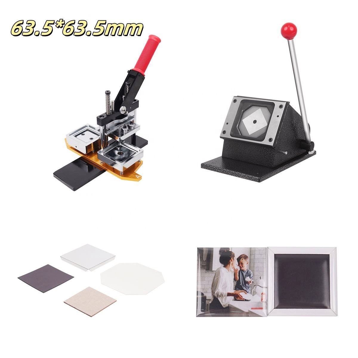 50*50mm 63.5*63.5mm square magnetic refrigerator stickers fridge magnet making machine refrigerator sticker fridge magnets