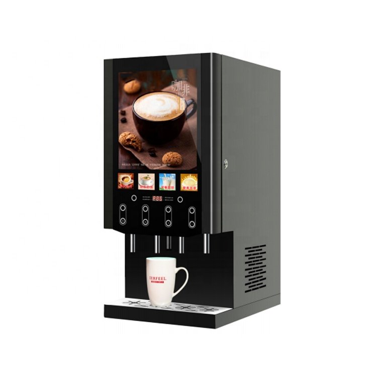 Make Two Flavors Coffee Maker Countertop High Quality Single Hot/Double temperature Touch Button Instant Coffee Maker