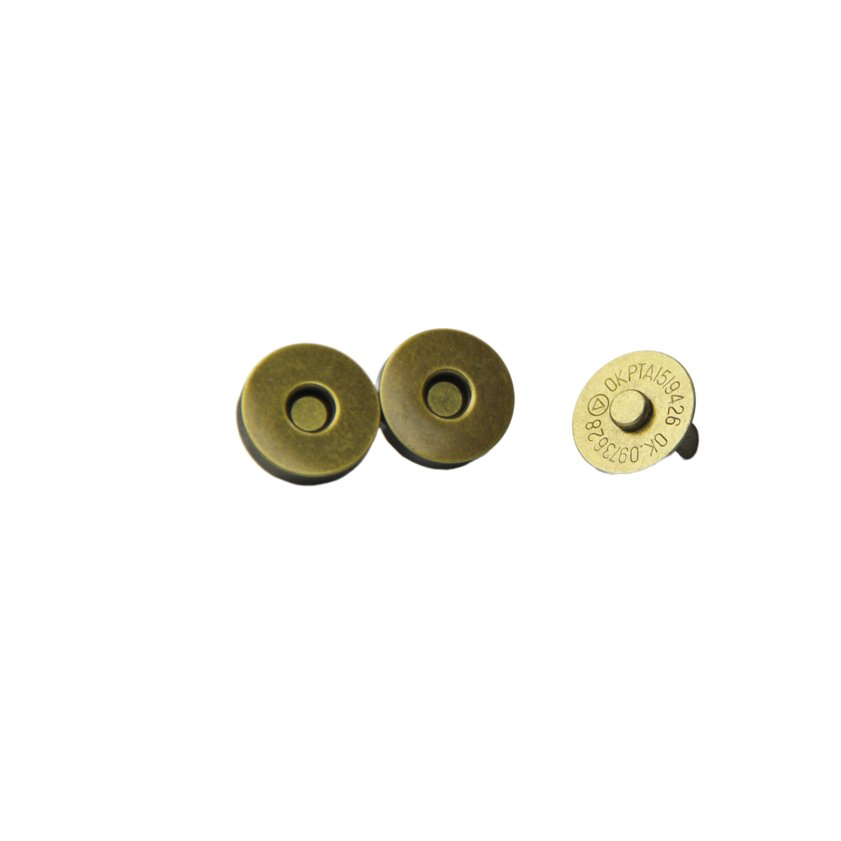 18mm Copper Magnetic button for handbag Antique brass Metal snaps for purse and clothes