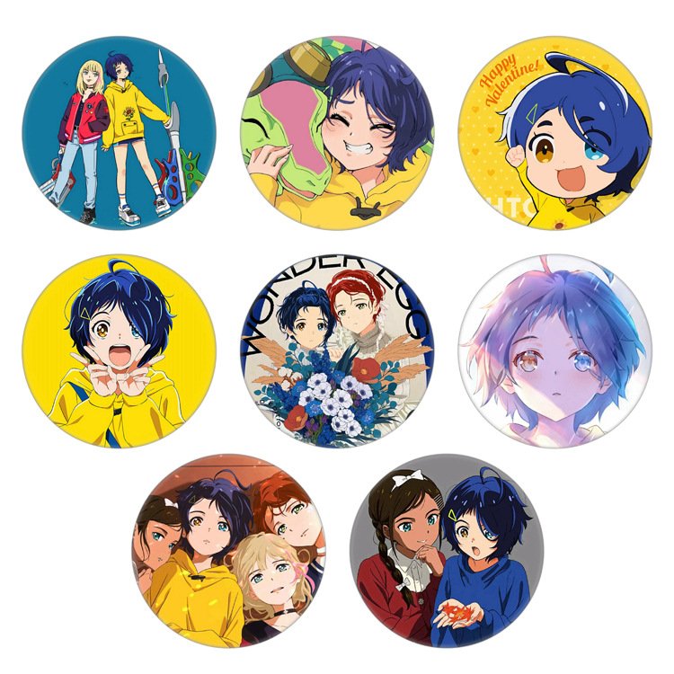 Wholesale Blank Metal Tin Tinplate Pin 25mm 32mm 37mm 44mm 58mm 65mm Cute Anime Promotional Custom button Badge With Magnet