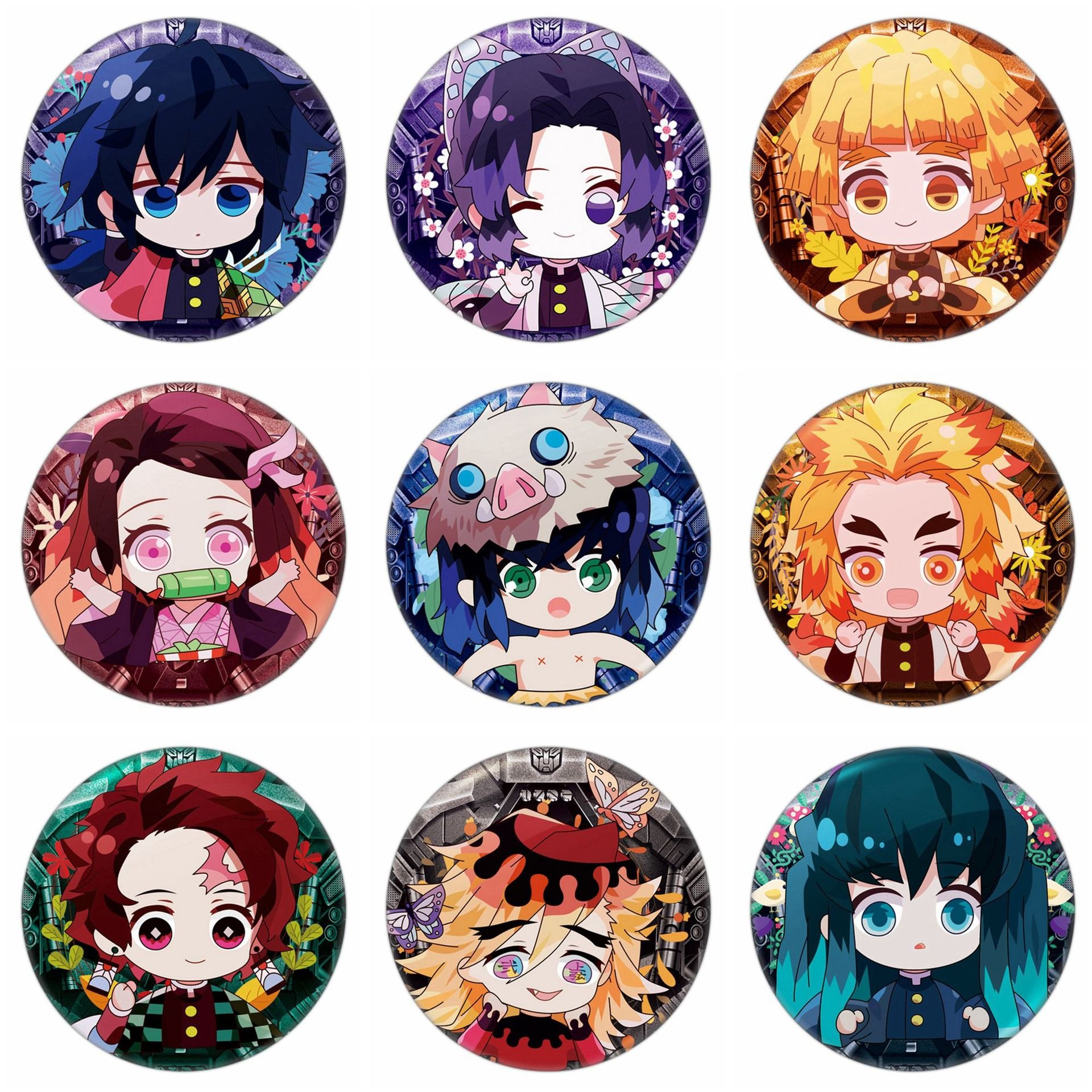 Wholesale Blank Metal Tin Tinplate Pin 25mm 32mm 37mm 44mm 58mm 65mm Cute Anime Promotional Custom button Badge With Magnet