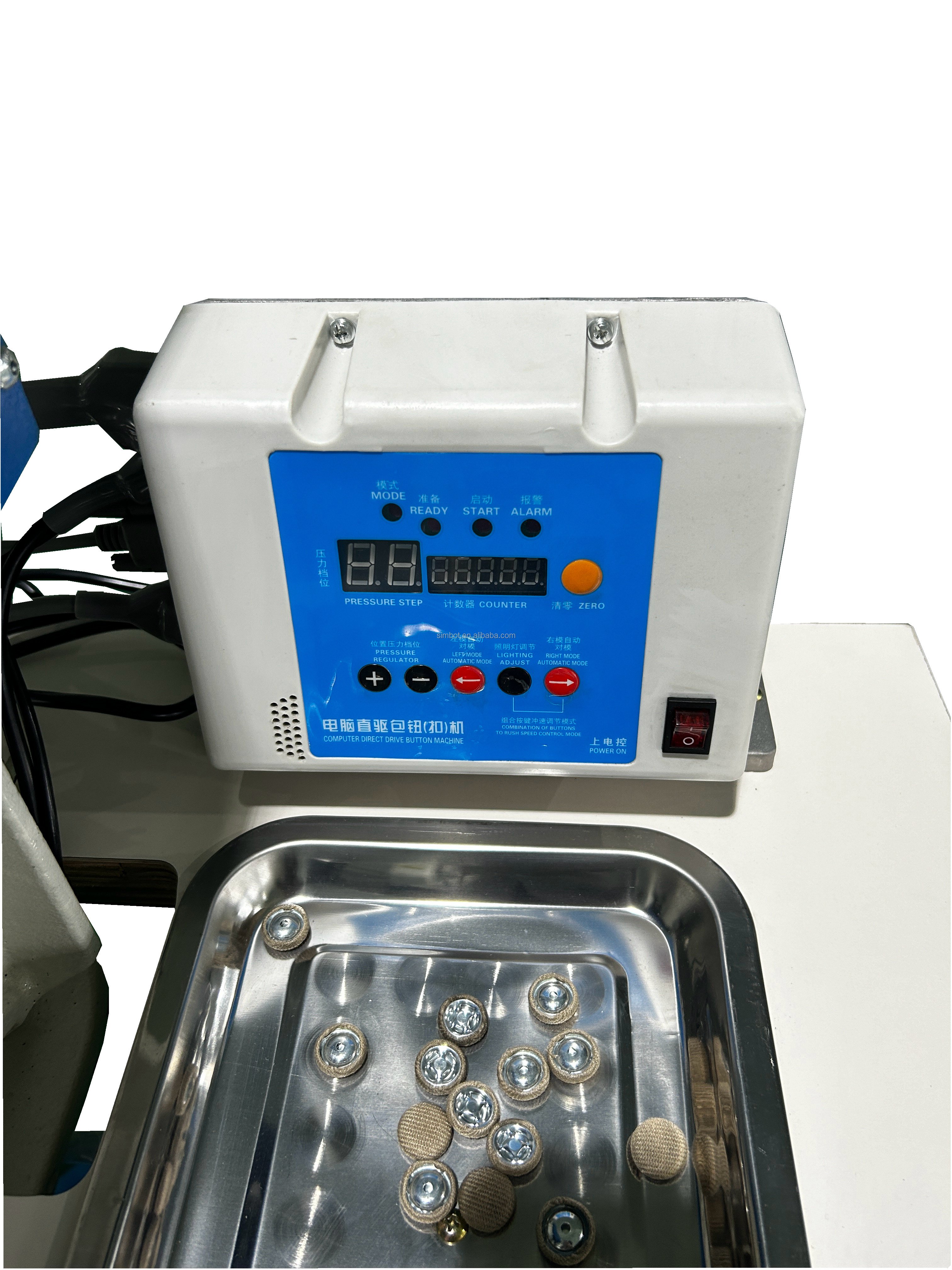 AUTOMATIC CLOTH COVER BUTTON MACHINE FABRIC BUTTON MAKING MACHINE BUTTONG FIXING MACHINE