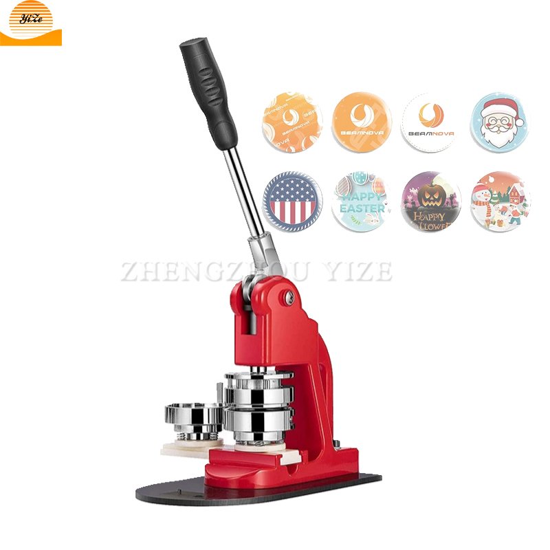 Metal badge button pin maker making machine snap button press machine