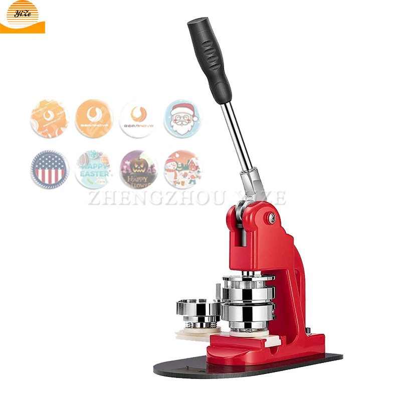 Metal badge button pin maker making machine snap button press machine