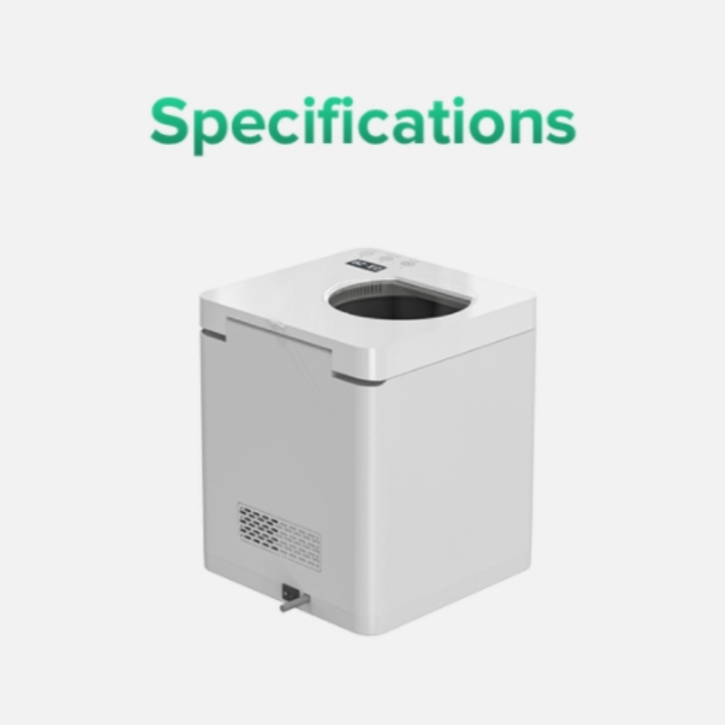 2.5L 220V Electric Kitchen Compost Bin Household Food Waste Disposer with Button Control Garbage Disposal Making Machines