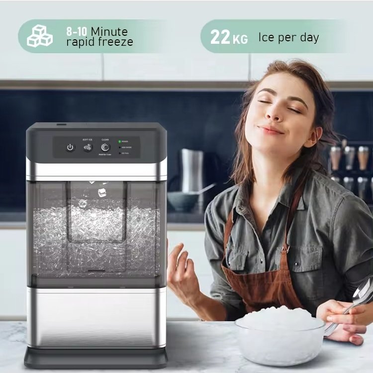 coffee shop Household Holiday Party Cold Drink Desktop Self-Cleaning Nugget Ice Maker Machine