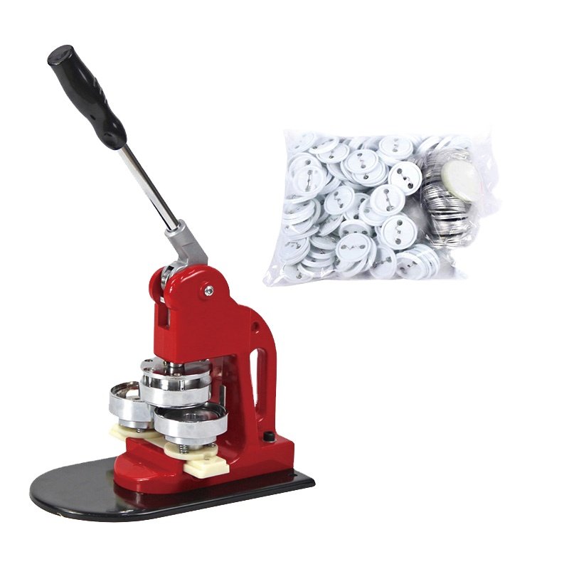 Button Maker Machine Pin Badge press machine with pin back button material 500set