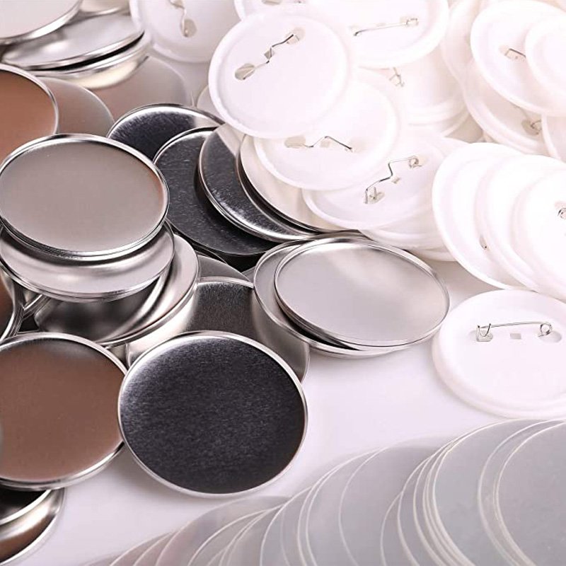 Button Maker Machine Pin Badge press machine with pin back button material 500set