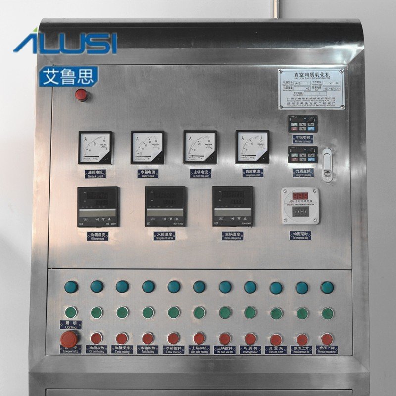 AILUSI Double jacket electric heating industrial mixer machine cosmetic cream lotion Homogenizer tank vacuum emulsifying