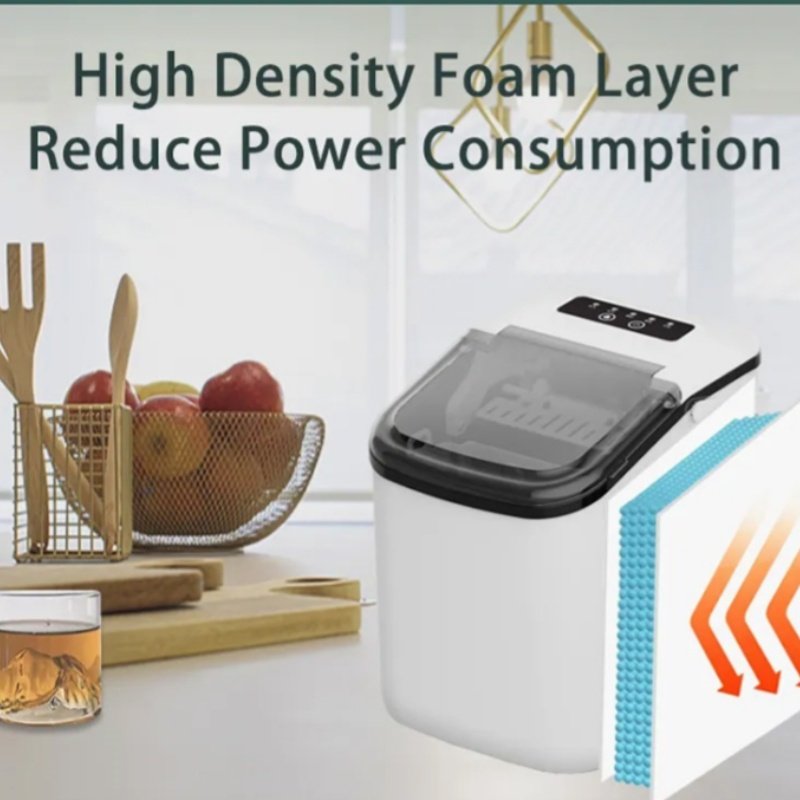 Small Home Bar Ice Maker Commercial Milk Tea Shop Mini Portable Smart Ice Machine