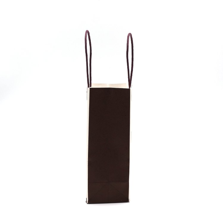 Cosmetics Luxury Gift Shopping Paper Bags with Button Print Custom Fashion Kraft Paper Gift Packaging