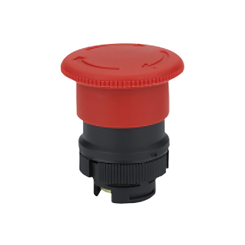 New Original Pushbutton 3SU1001-1HB20-0AA0 22 mm, Round, Plastic, Red,40 mm, Positive latching, Acc. to EN ISO 13850