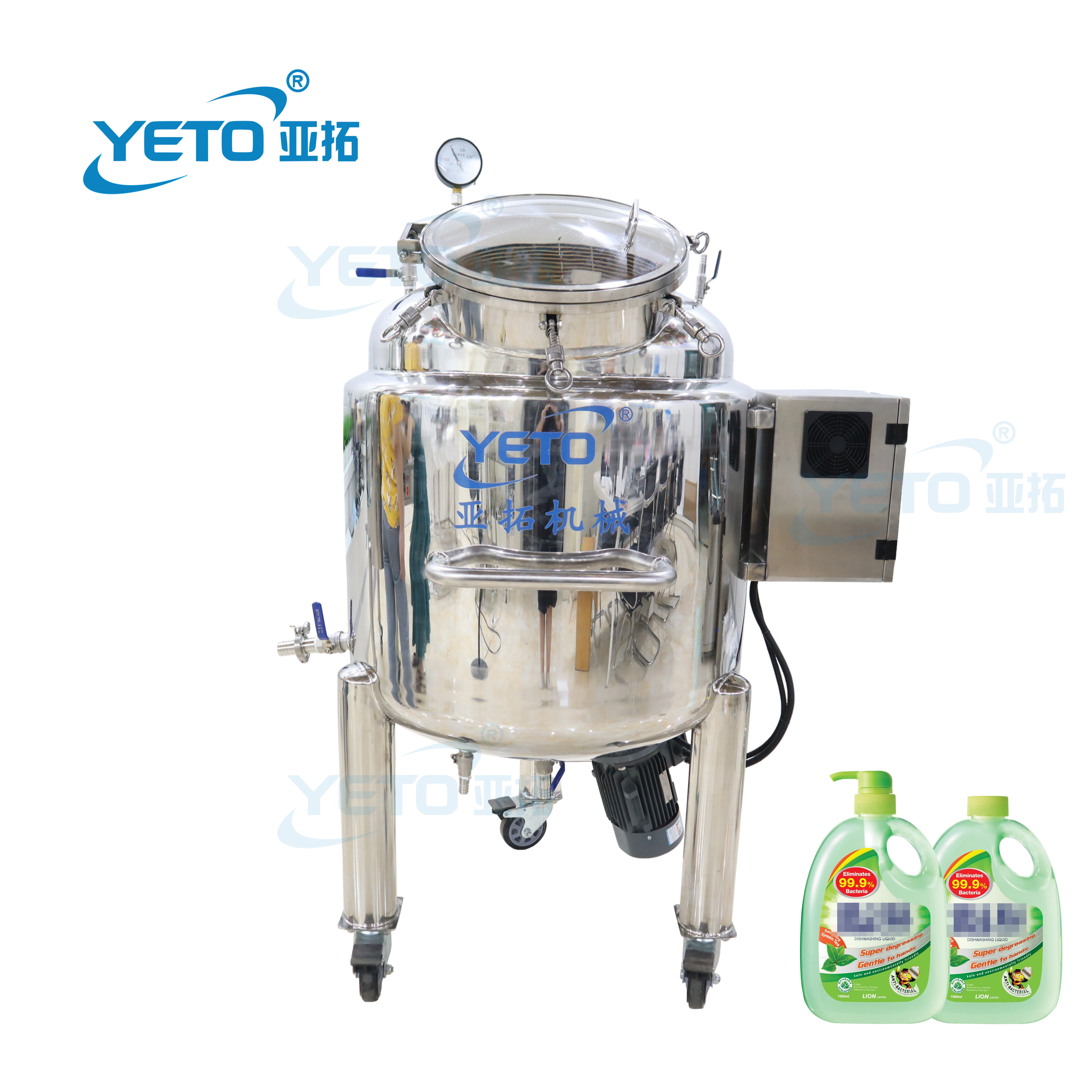 Liquid Soap Making Machine Chemical Body Shop Butter Sauce Jam Food and Beverage Dispensing Machinery Mixer Tank Cosmetic Plant