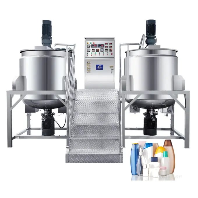 Yuxiang 2024 New Cosmetic Shampoo and Facial Cleanser Stationary High Shear Emulsifying Homogenizing Mixing Equipment